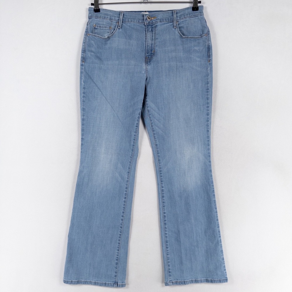 Levi's Jeans Womens 12 Blue 515 Bootcut Light Wash Cotton Stretch Mid Rise